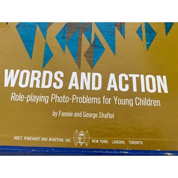 Vintage WORDS AND ACTION  Role Playing 1967 Fannie George Shaftel - Picture 3 of 5